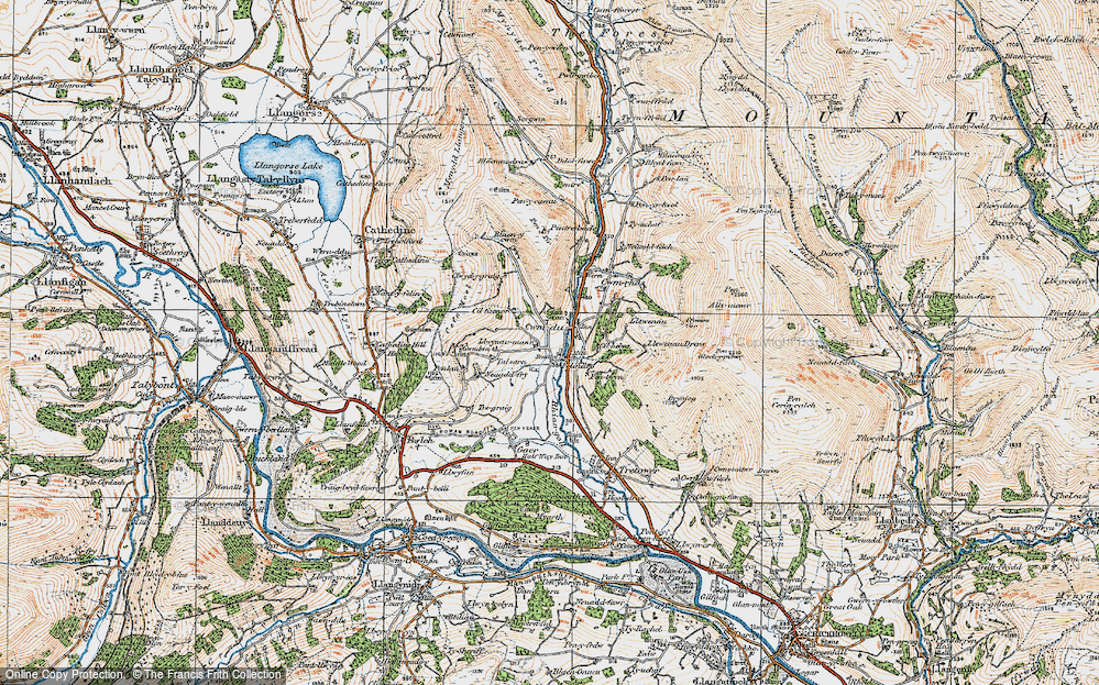 Old Map of Felindre, 1919 in 1919