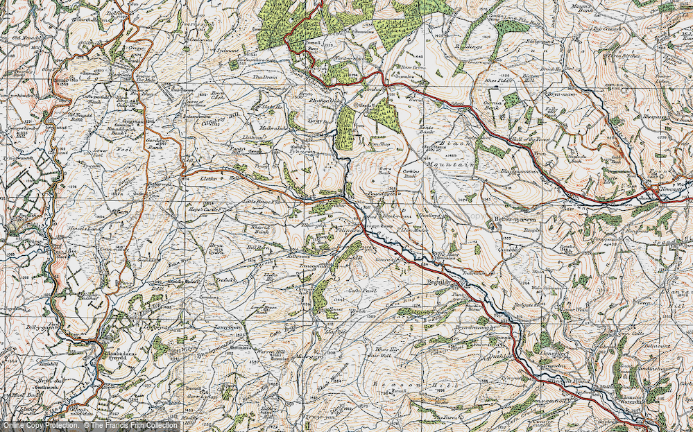Old Map of Felindre, 1920 in 1920