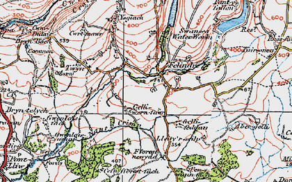 Old map of Ysgiach in 1923