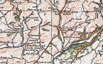 Old map of Felingwmisaf in 1923