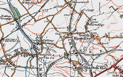 Old map of Felkirk in 1924