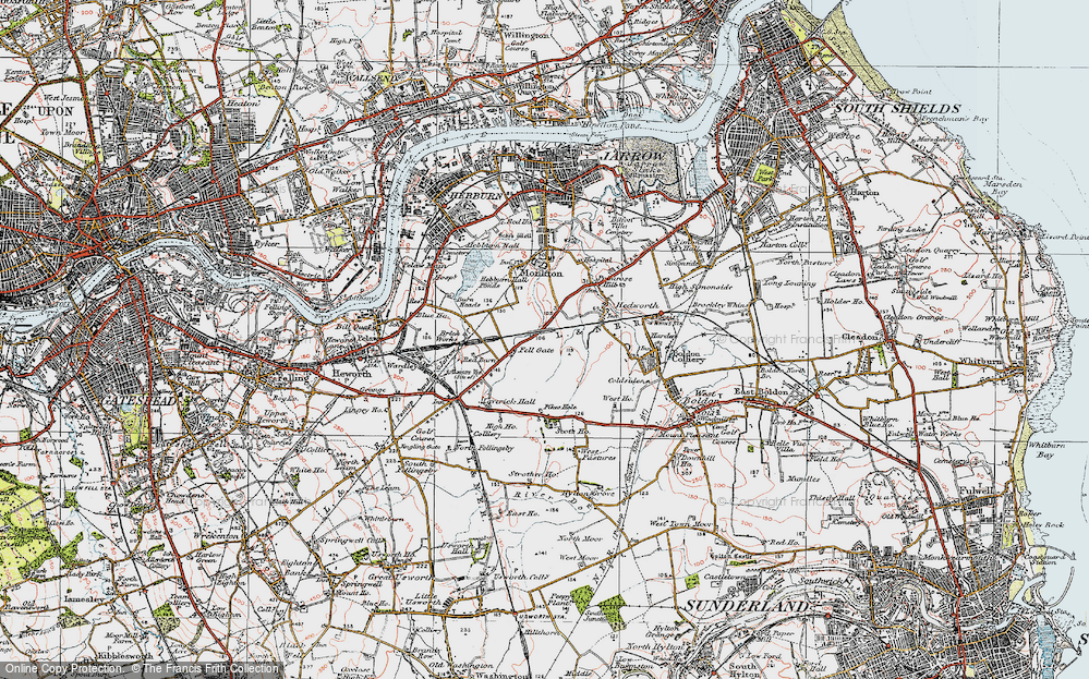 Old Map of Fellgate, 1925 in 1925