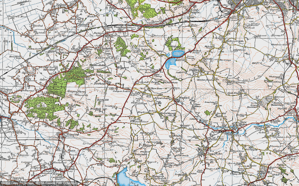 Old Map of Felton, 1919 in 1919