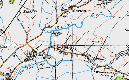 Old map of Fencott in 1919