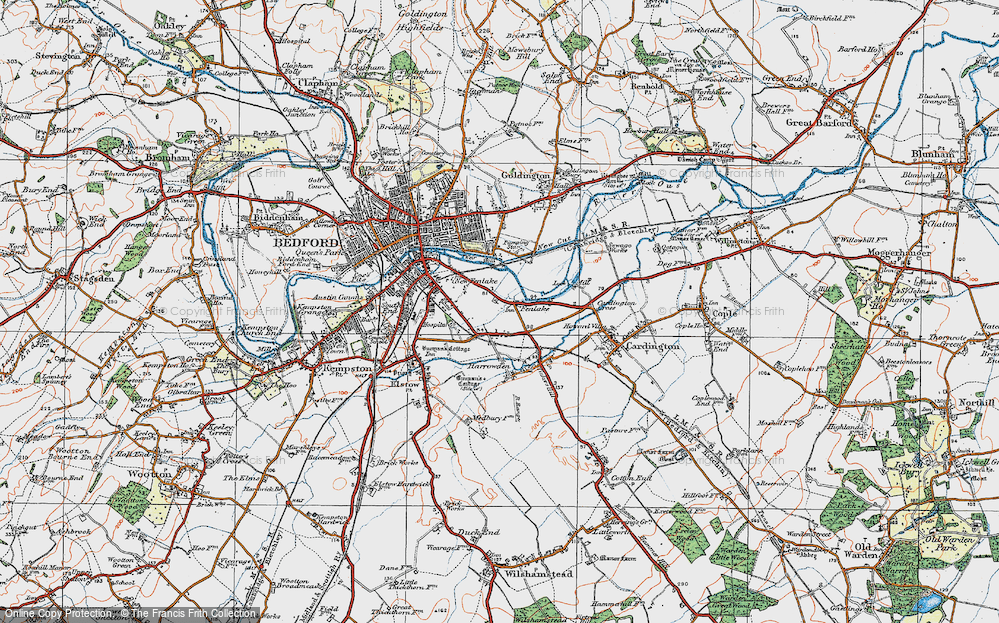 Old Map of Fenlake, 1919 in 1919