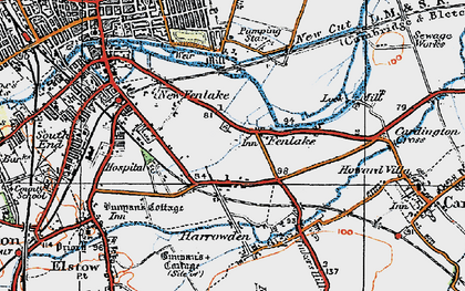 Old map of Fenlake in 1919