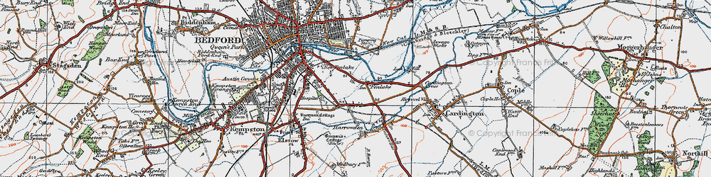 Old map of Fenlake in 1919