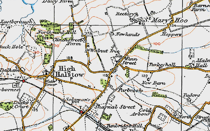 Old map of Fenn Street in 1921