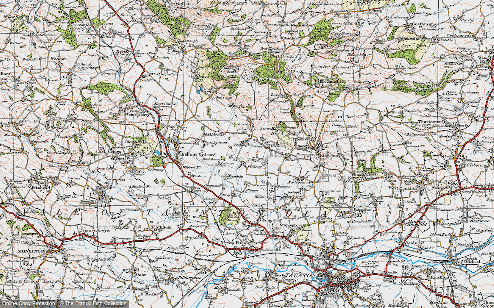 Old Map of Fennington, 1919 in 1919