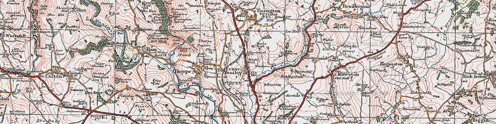 Old map of Bank Top in 1921