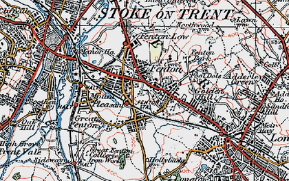 Old map of Fenton in 1921