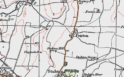 Old map of Fenton in 1921