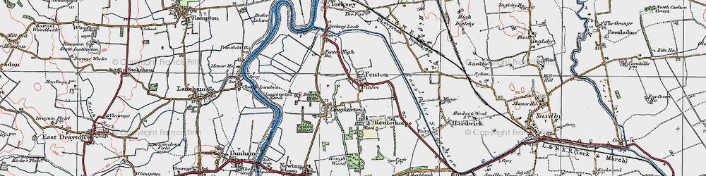 Old map of Broom Hills in 1923