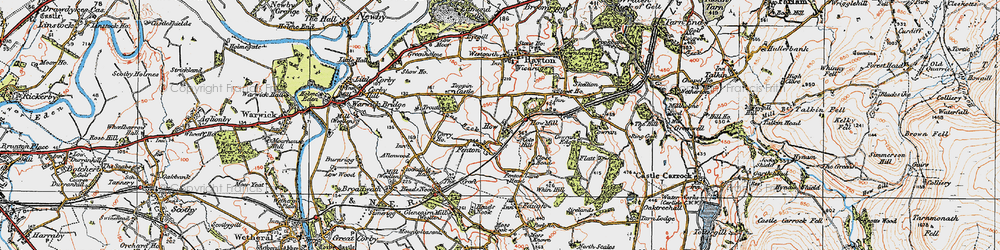 Old map of Fenton in 1925