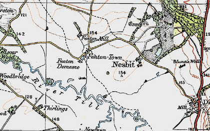 Old map of Ewart Newtown in 1926