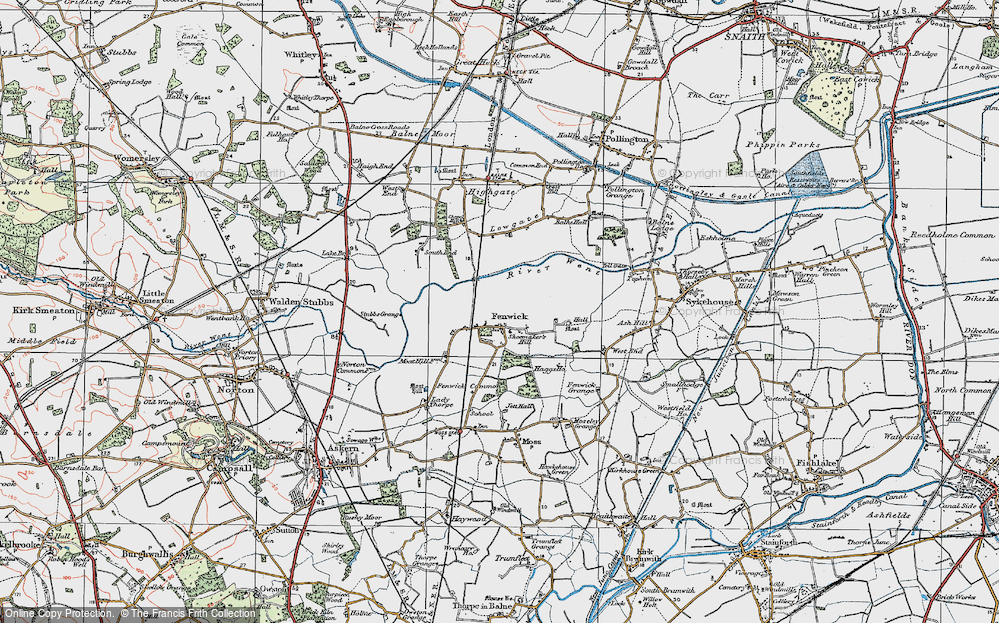 Old Map of Fenwick, 1924 in 1924