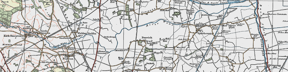Old map of Fenwick in 1924