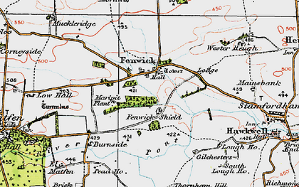 Old map of Fenwick in 1925