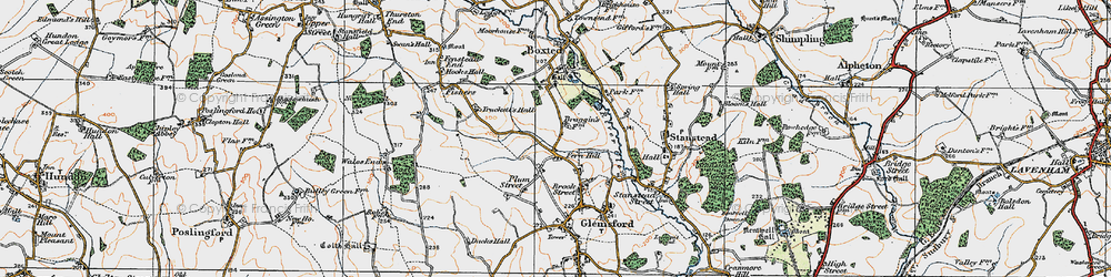 Old map of Fern Hill in 1921