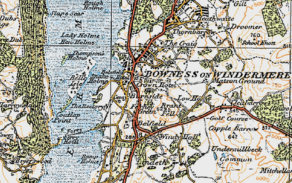 Old map of Brant Fell in 1925