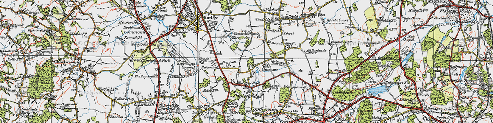 Old map of Fernhill in 1920