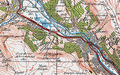 Old map of Fernhill in 1923