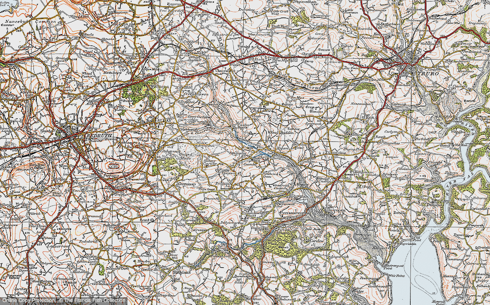 Old Map of Fernsplatt, 1919 in 1919