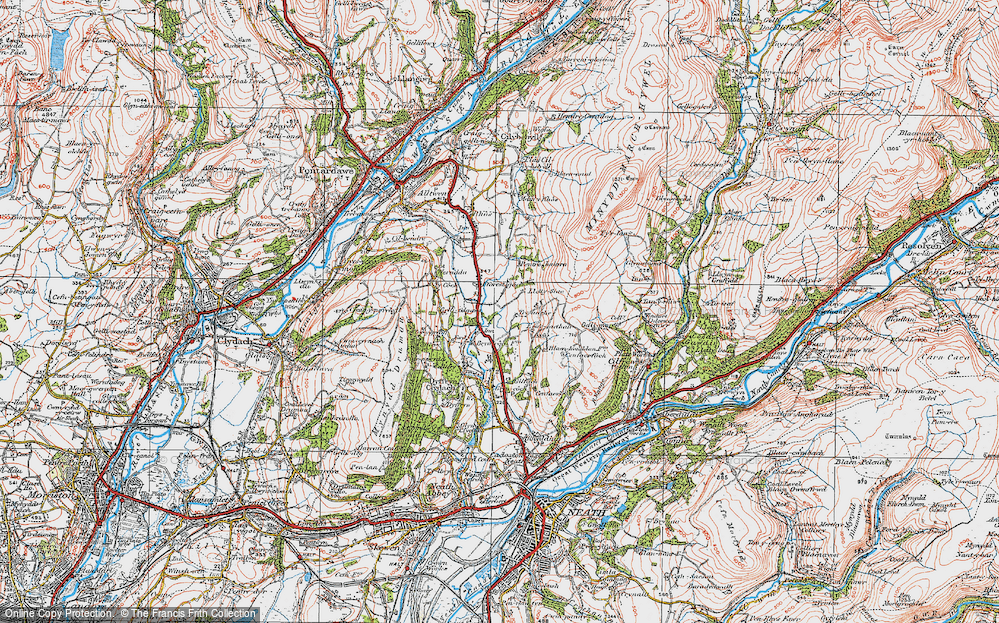 Old Map of Fforest Gôch, 1923 in 1923