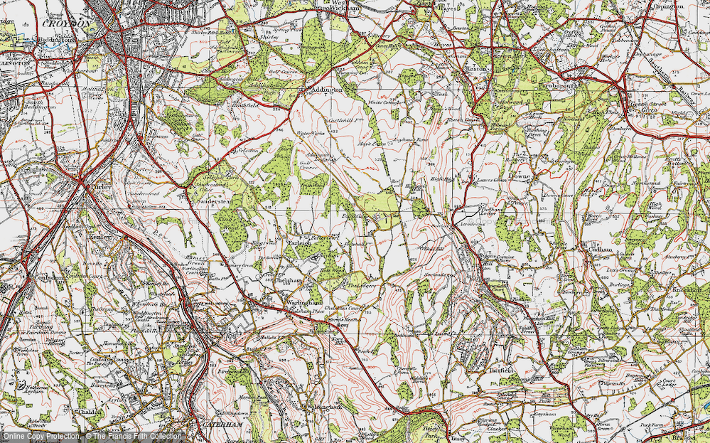 Old Map of Fickleshole, 1920 in 1920