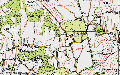 Old map of Fickleshole in 1920