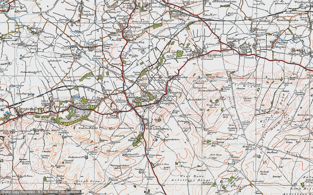 Old Map of Fiddington Sands, 1919 in 1919
