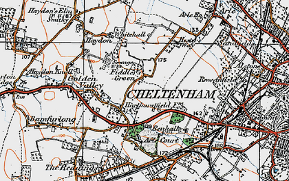 Old map of Fiddler's Green in 1919