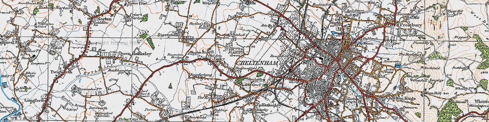 Old map of Fiddler's Green in 1919