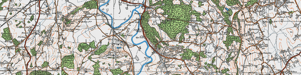 Old map of Fiddler's Green in 1920