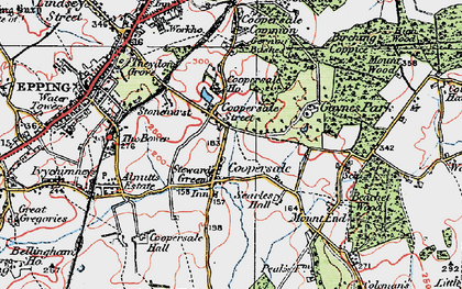 Old map of Fiddlers Hamlet in 1920