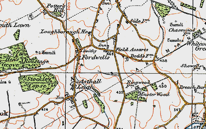 Old map of Field Assarts in 1919