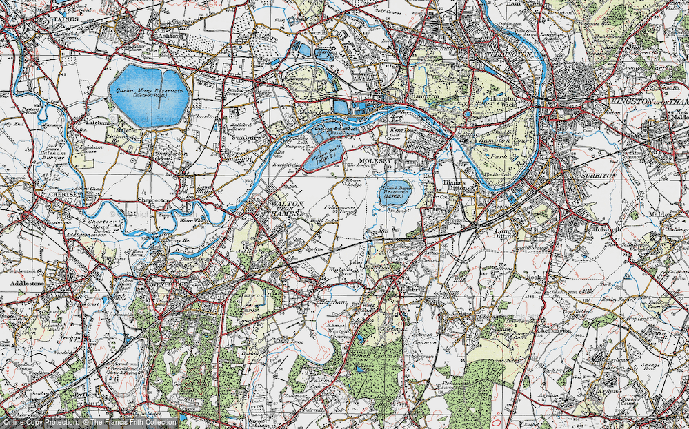 Old Map of Field Common, 1920 in 1920