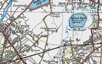 Old map of Field Common in 1920