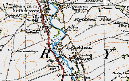 Old map of Ablington Furze in 1919