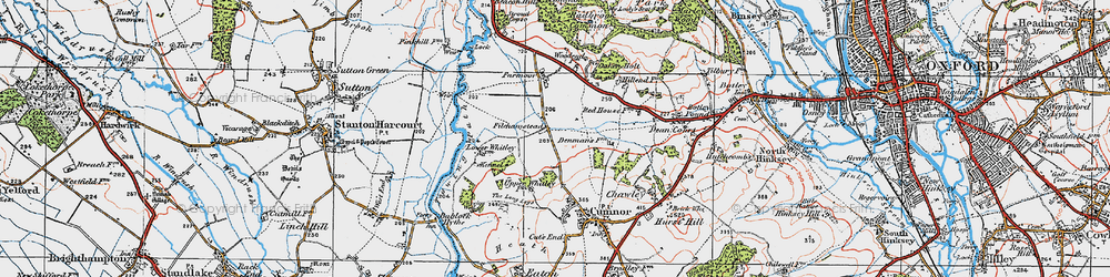 Old map of Filchampstead in 1919