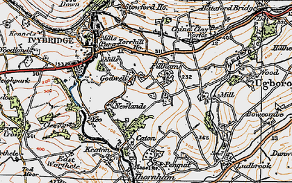 Old map of Filham in 1919
