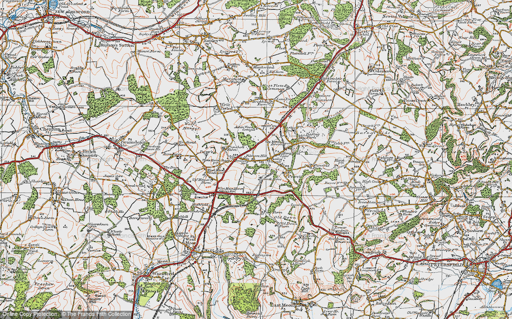 Old Map of Filmore Hill, 1919 in 1919
