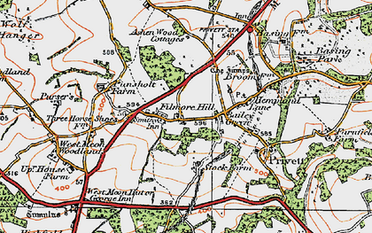 Old map of Filmore Hill in 1919