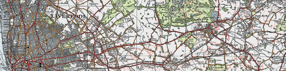 Old map of Fincham in 1923