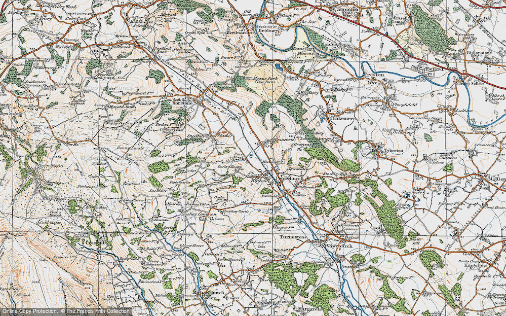 Old Map of Fine Street, 1920 in 1920