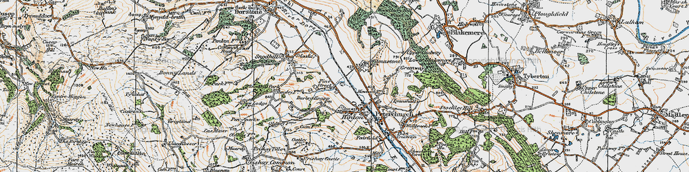 Old map of Fine Street in 1920