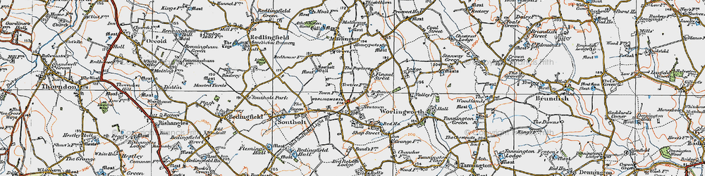 Old map of Fingal Street in 1921