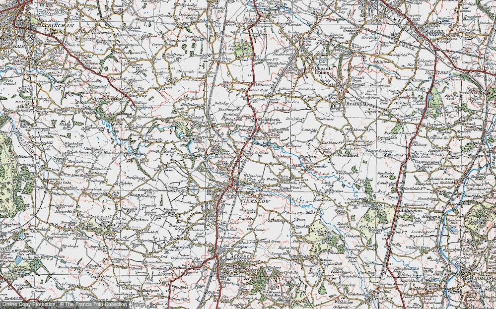 Old Map of Finney Green, 1923 in 1923