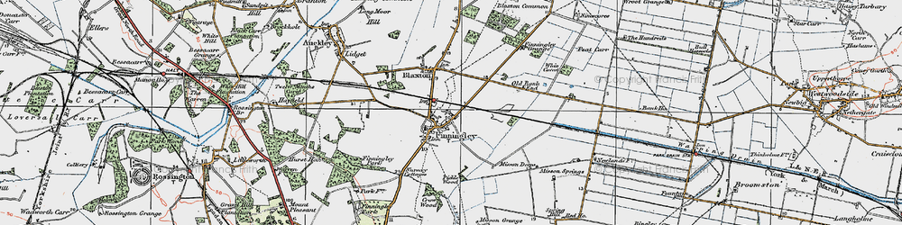 Old map of Brancroft in 1923