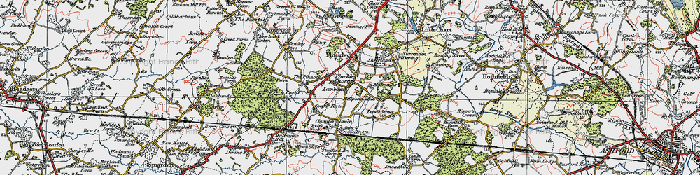 Old map of Fir Toll in 1921